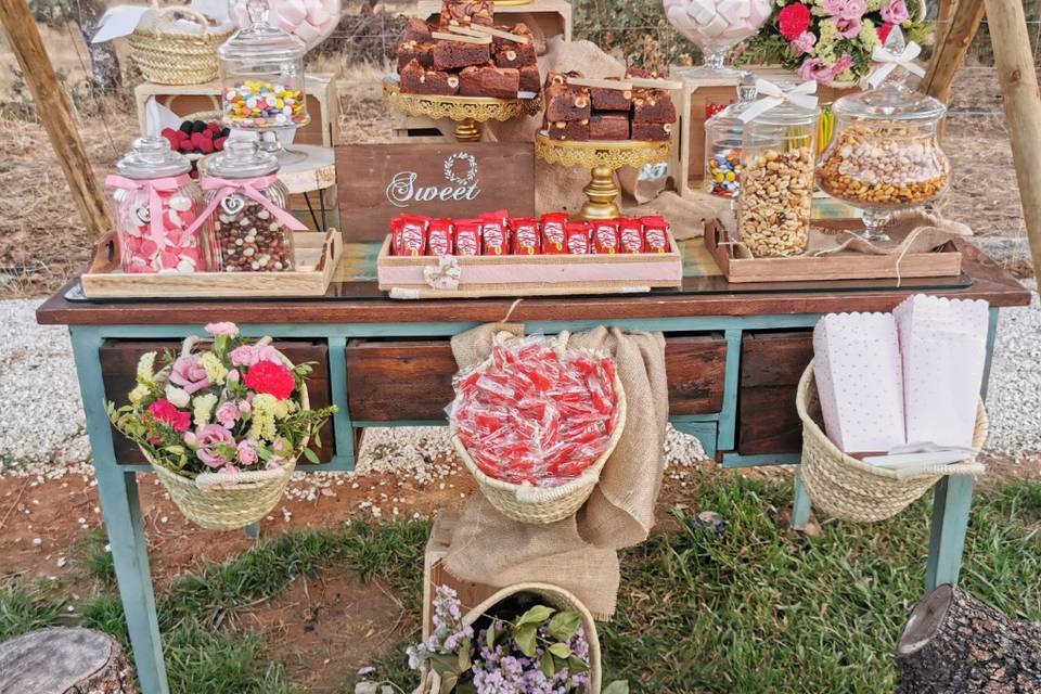 Mesas dulces rustic