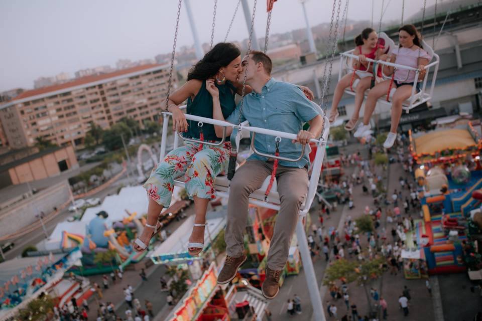 Preboda en las atracciones