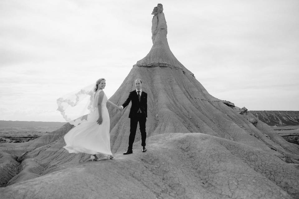 Postboda en Bardenas Reales