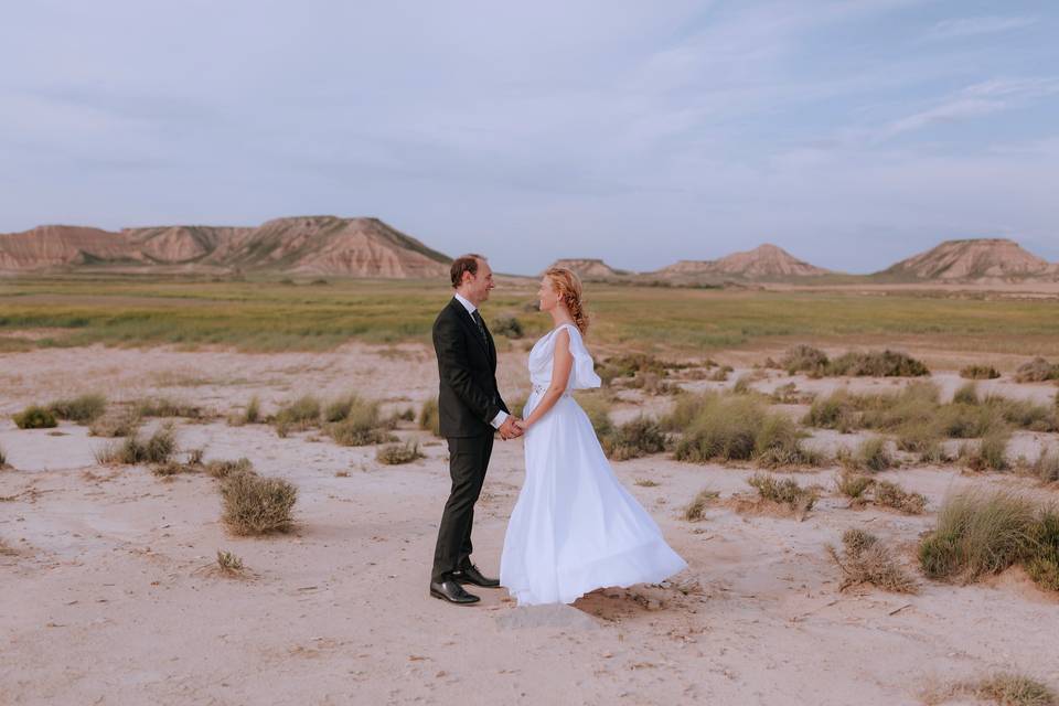 Postboda en Bardenas Reales