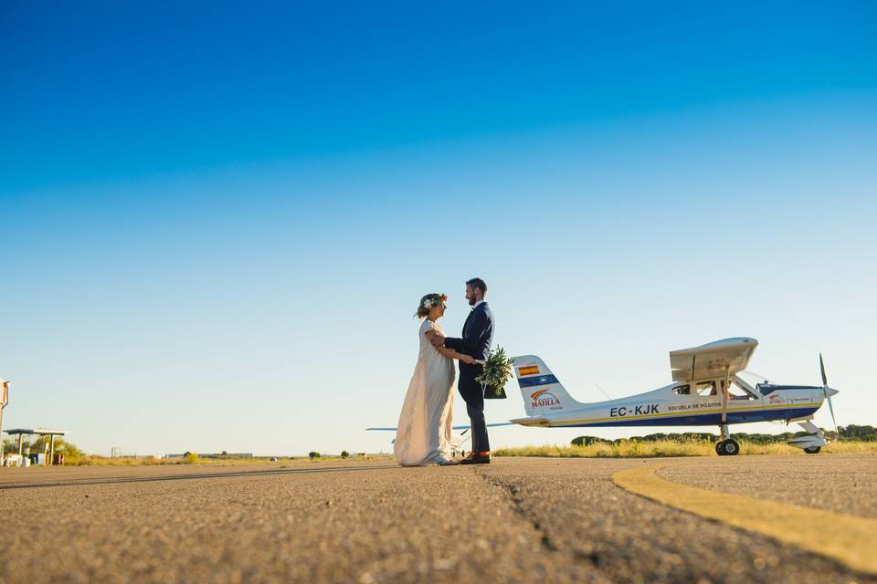 Boda en Aerodromo