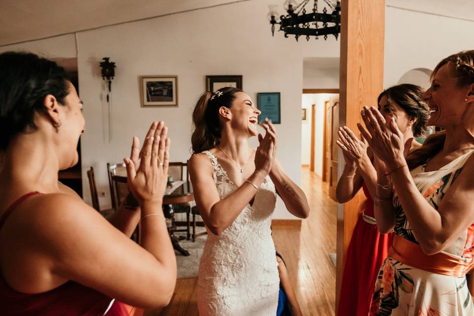 Preparativos casa novia