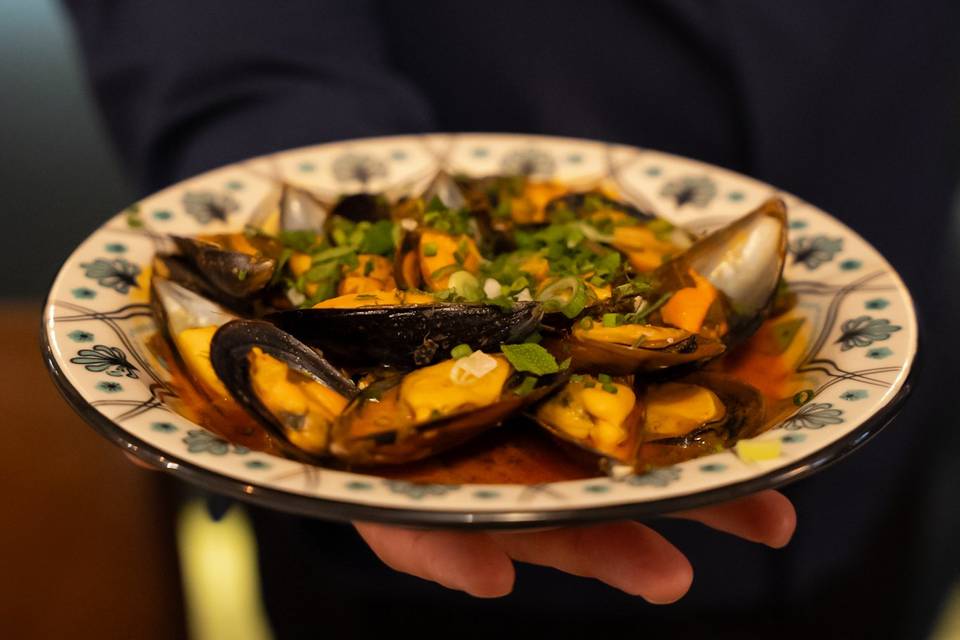 Mejillones al curry