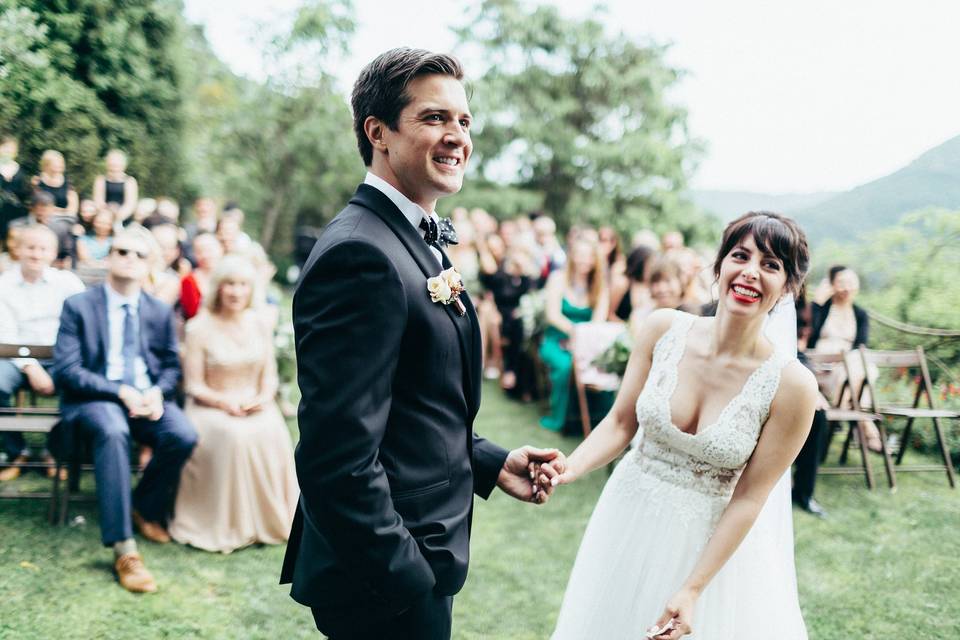 Felices recién casados