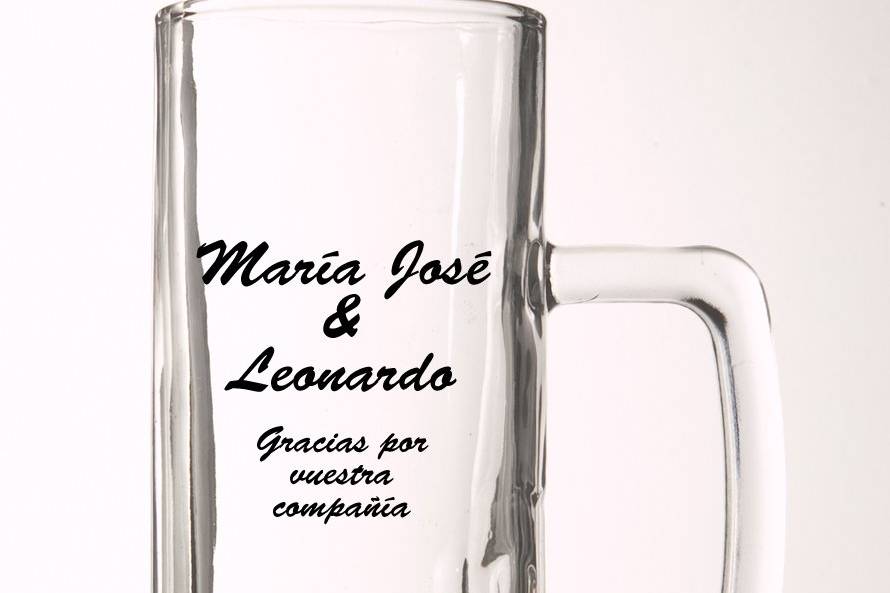 Jarra de cerveza personalizada