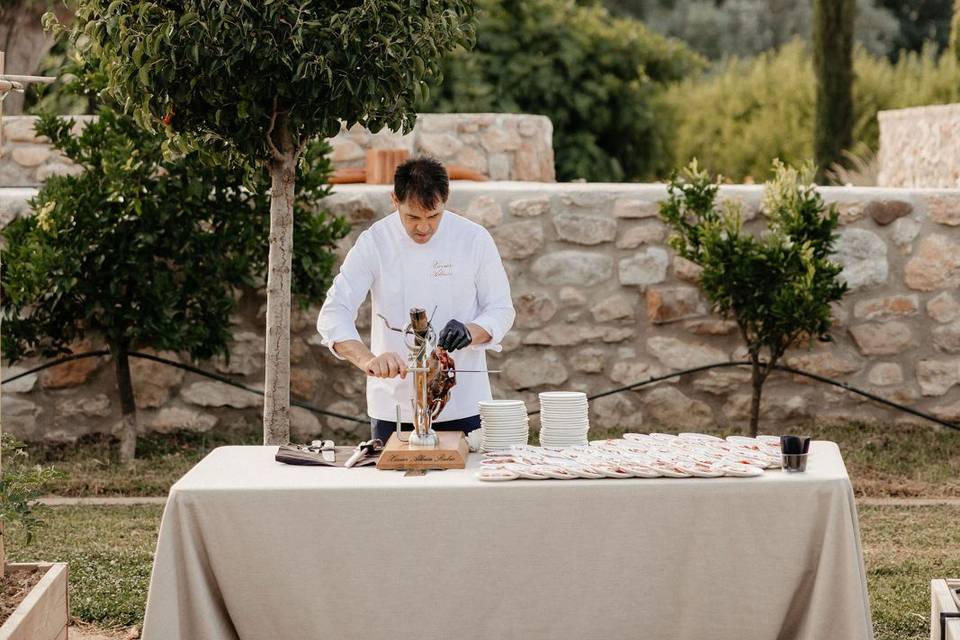 Aperitivo entre el huerto