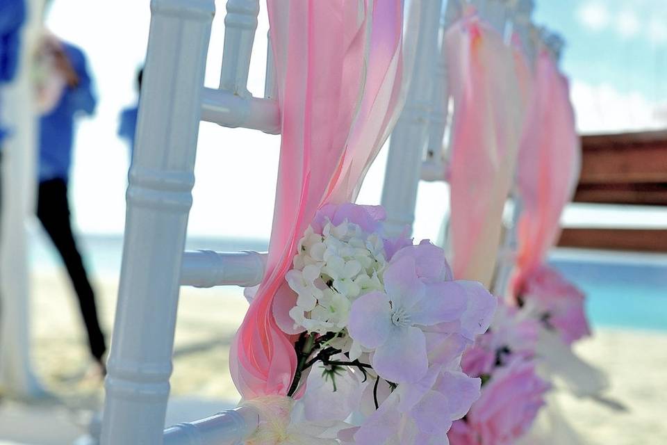 Bodas arena, playa y mar