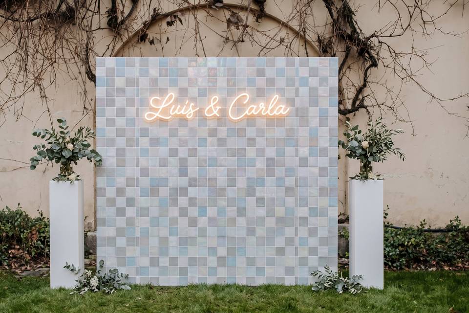 Photocall de vidrio