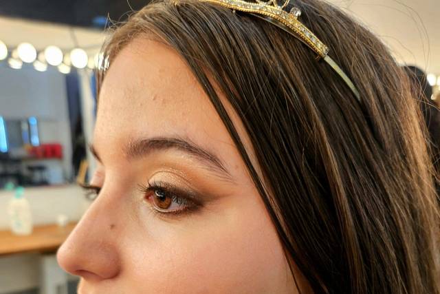 Eyeliner marrón difuminado