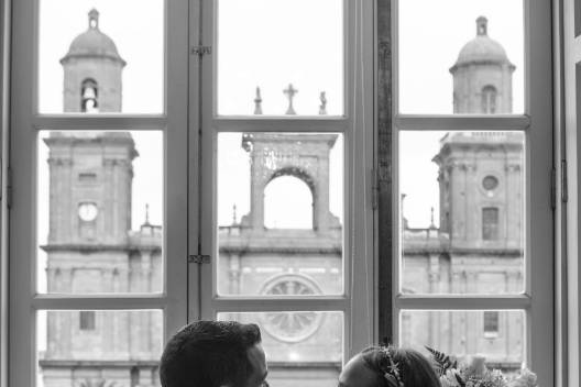 Fotografía de los novios