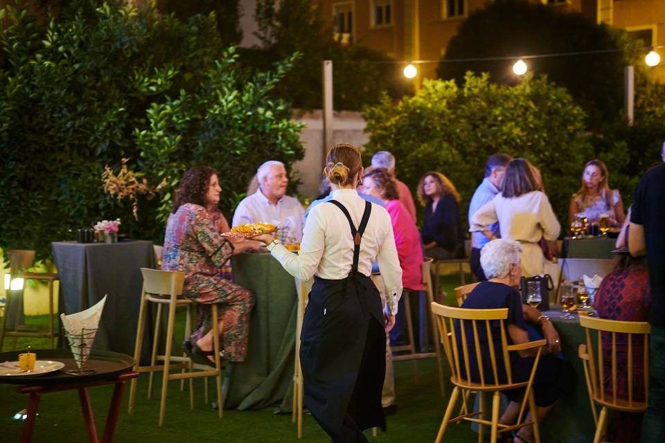 Copa de bienvenida terraza