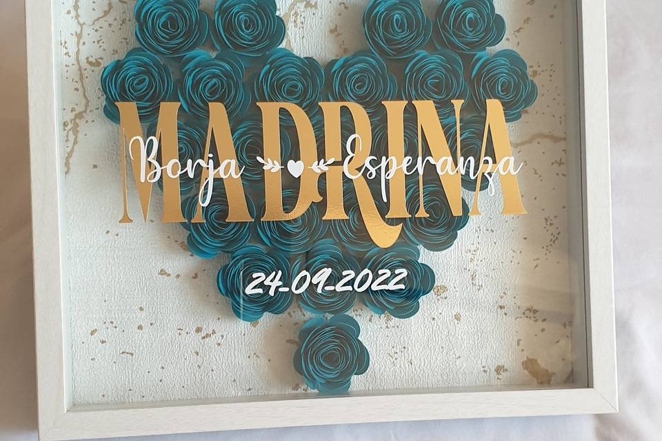 Cuadro de madrina de boda