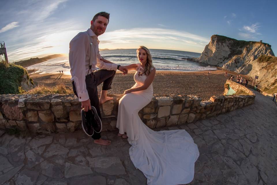 Postboda en la playa