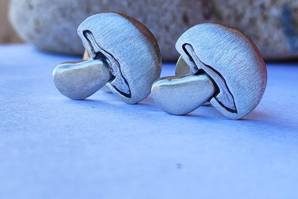 Gemelos seta en plata