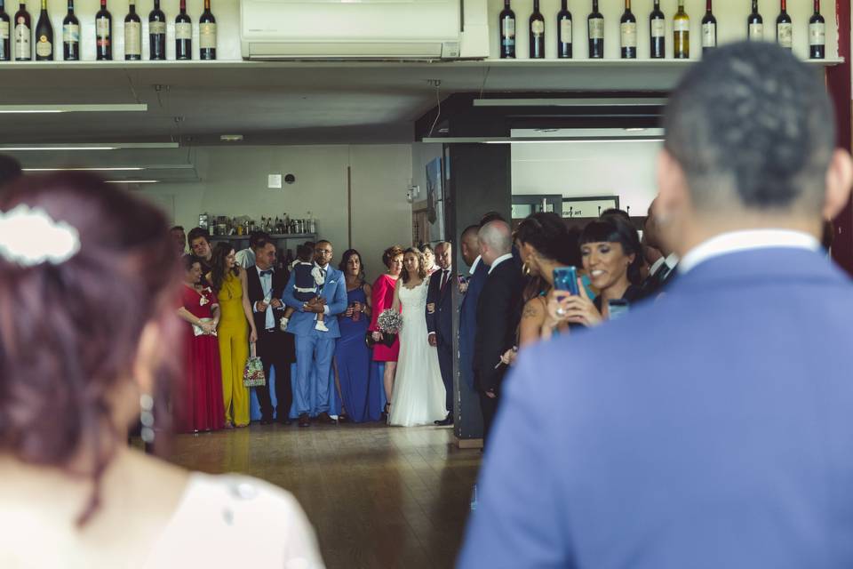 Llegada ceremonia