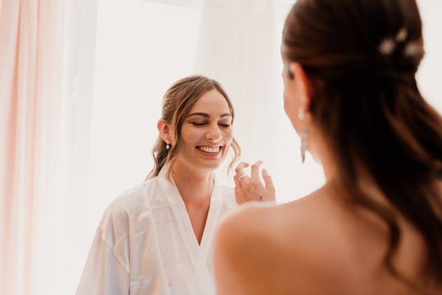Preparativos de la novia