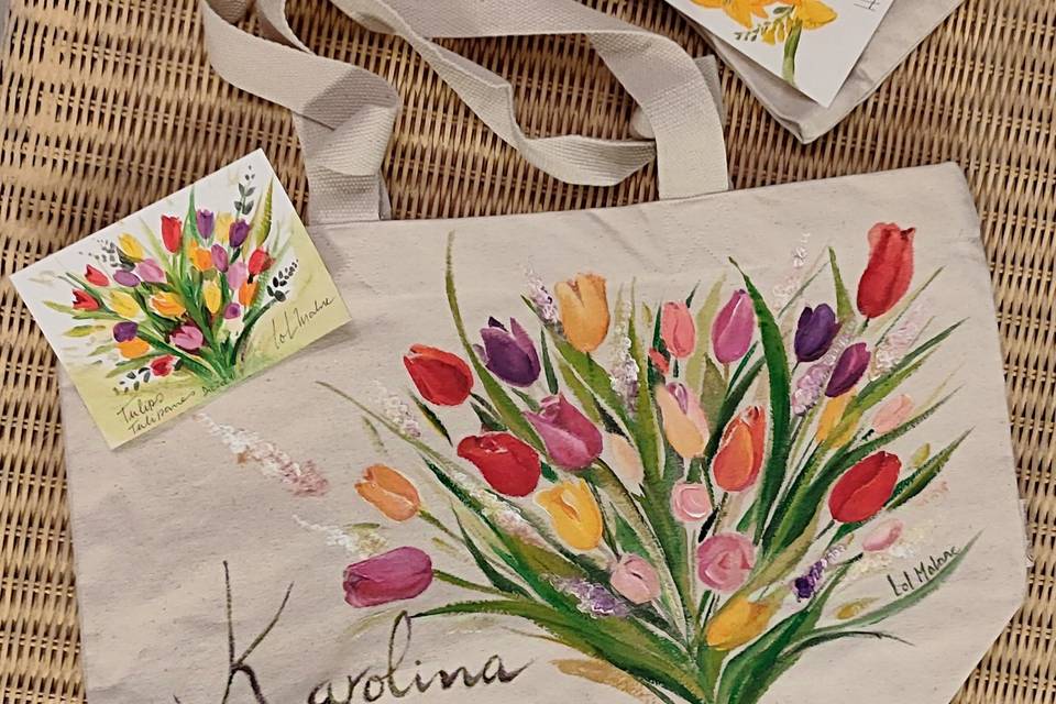 Bolsos pintados a mano