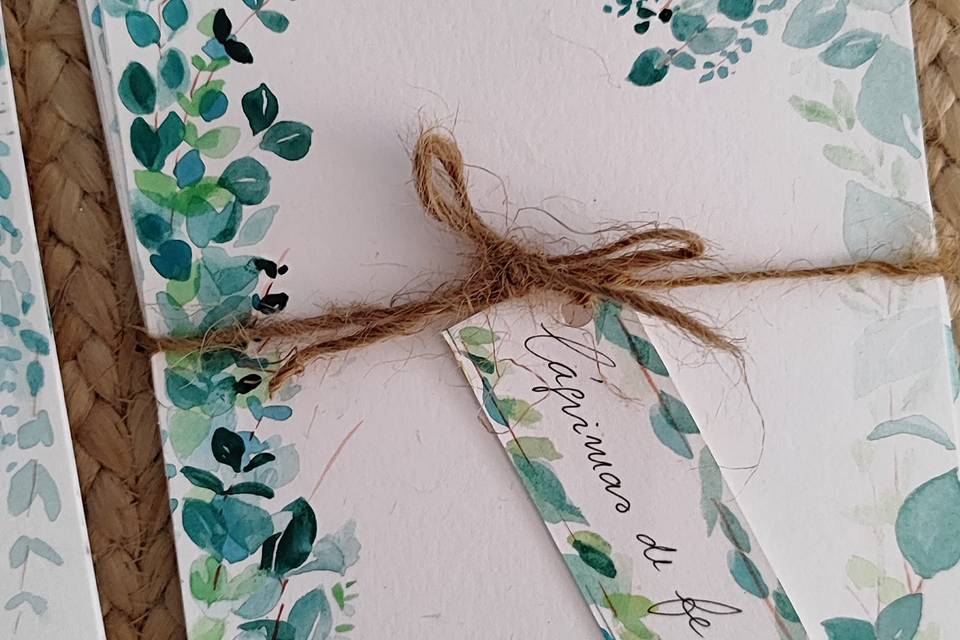 Invitaciones de boda en acuare