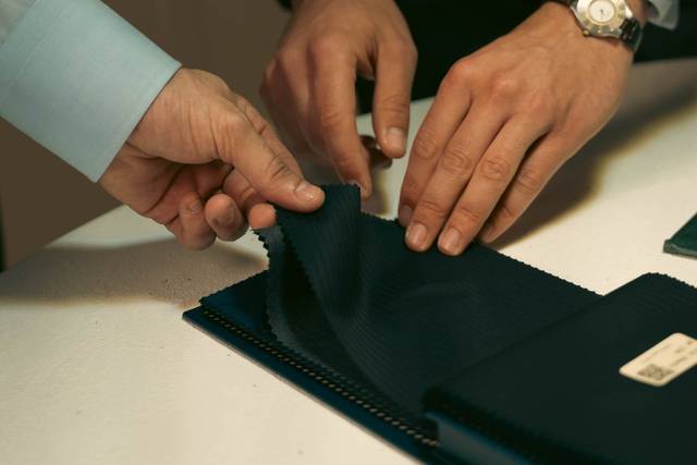 Elección de tejidos traje