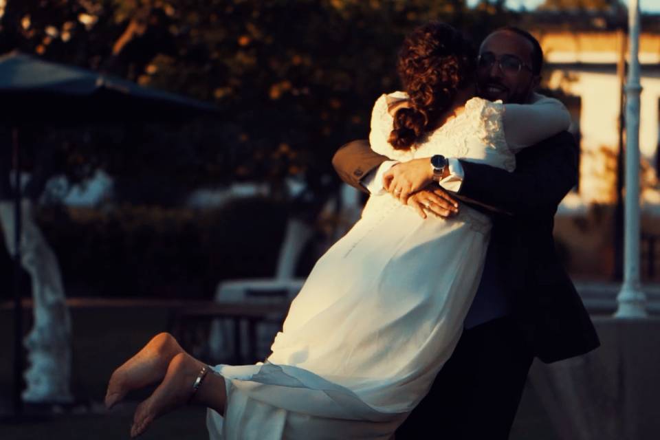 Wedding in the wind