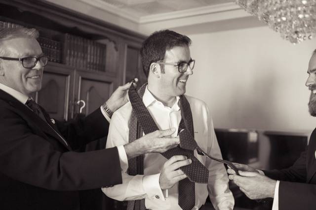 Preparativos del novio
