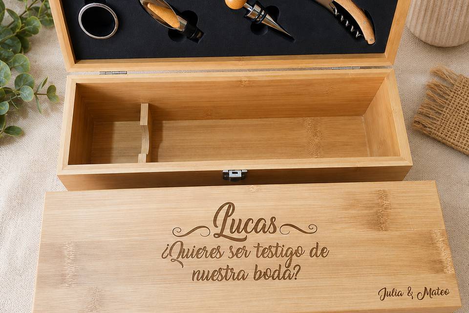 Caja regalo testigos