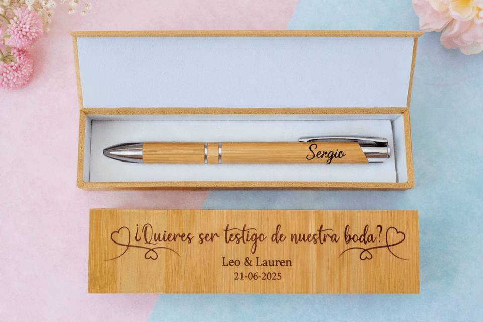 Bolígrafos testigos o padrinos