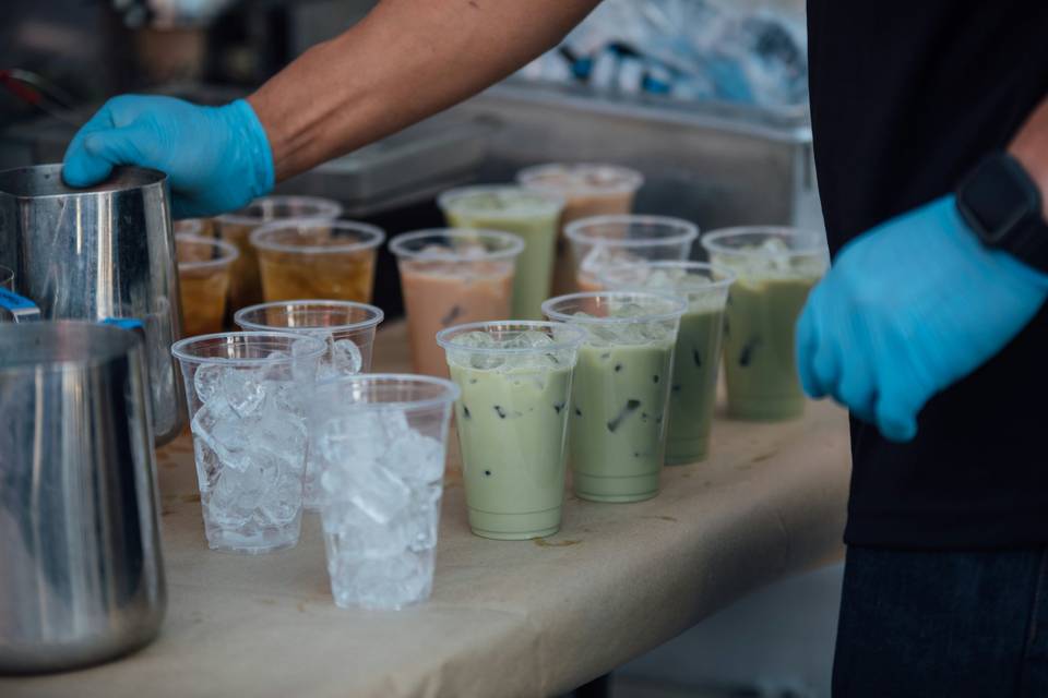 Bebidas asiáticas matcha