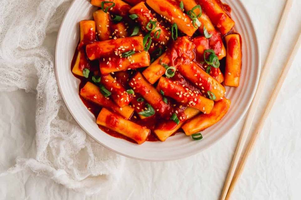 Tteokbokki coreano