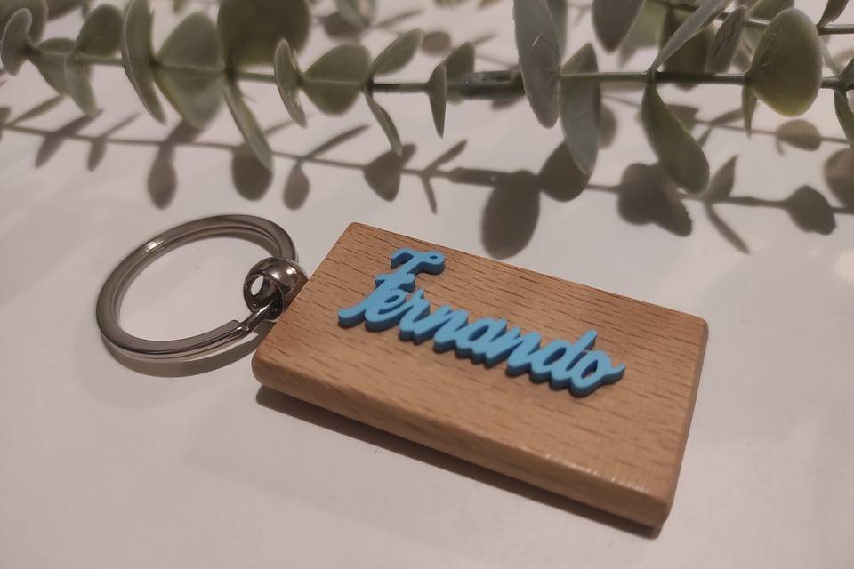 Llavero madera personalizado