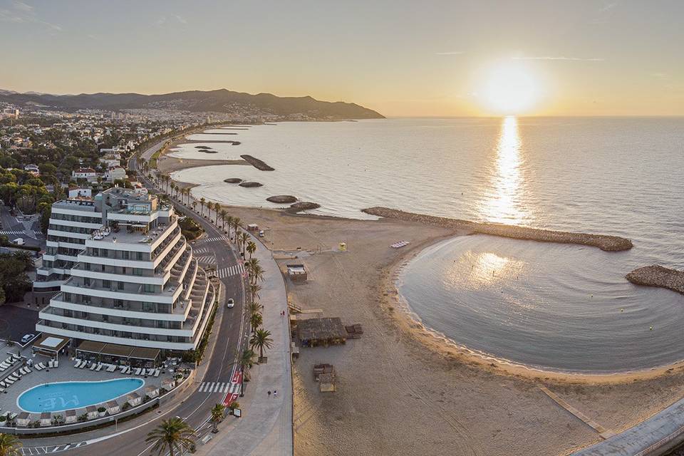 Atardecer desde la playa Hotel