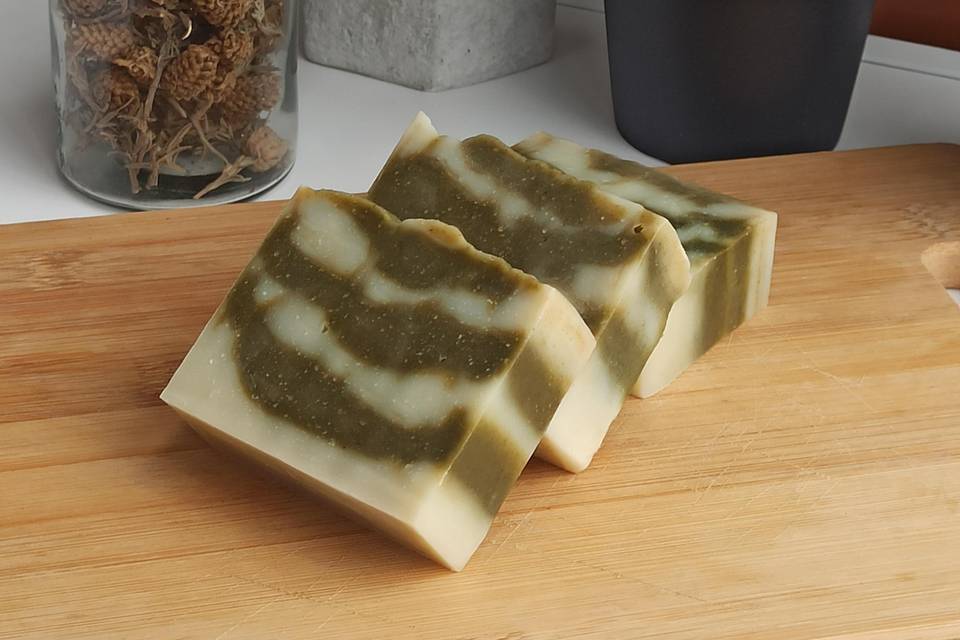 Jabón espirulina y arcilla