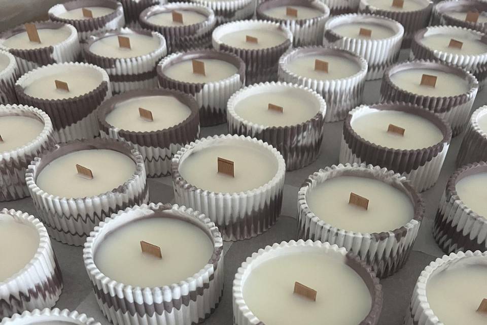 Velas en resina personalizadas