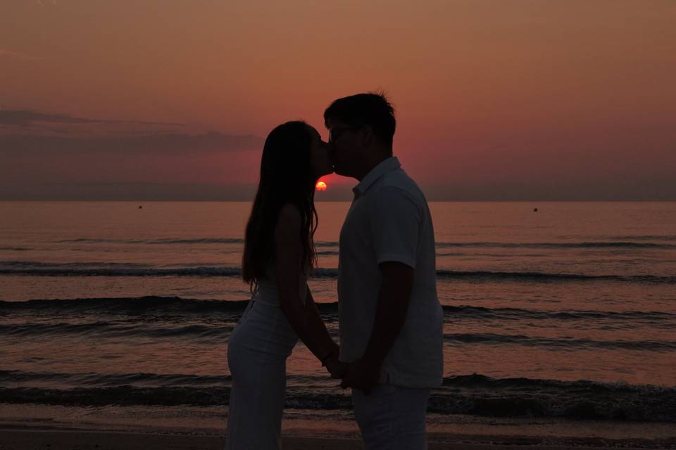 Amanecer en la playa
