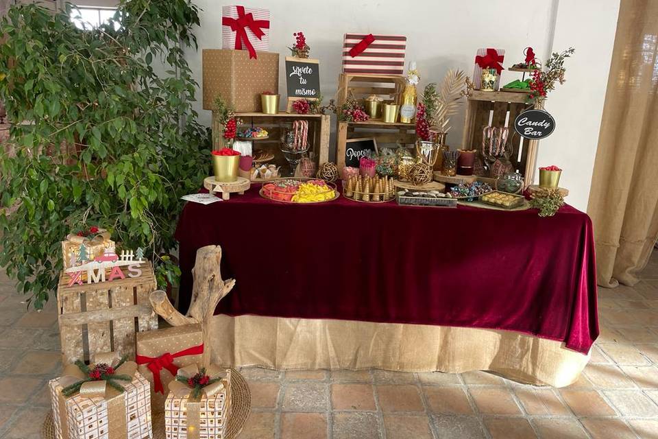 Candy bar navideño boda