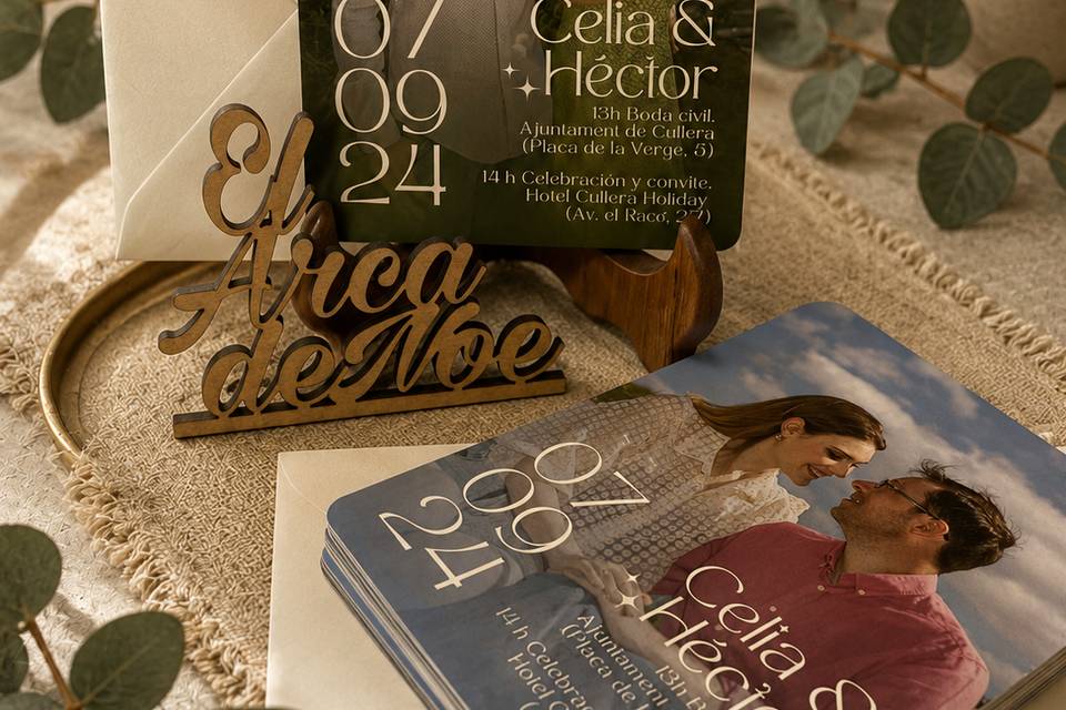 Invitación boda personalizada