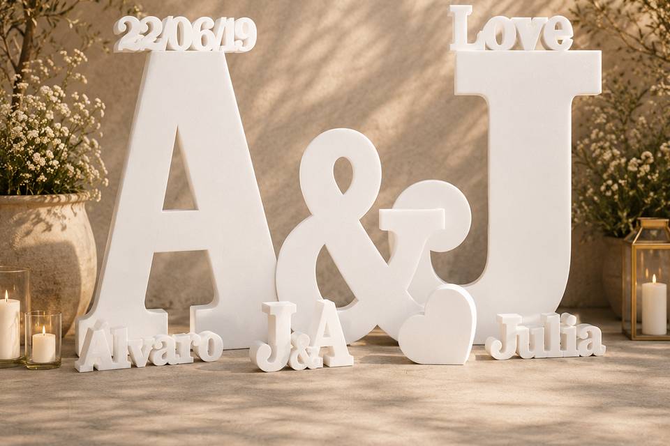 Pack letras corcho &