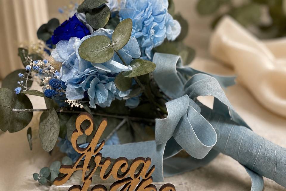 Ramo novia azul