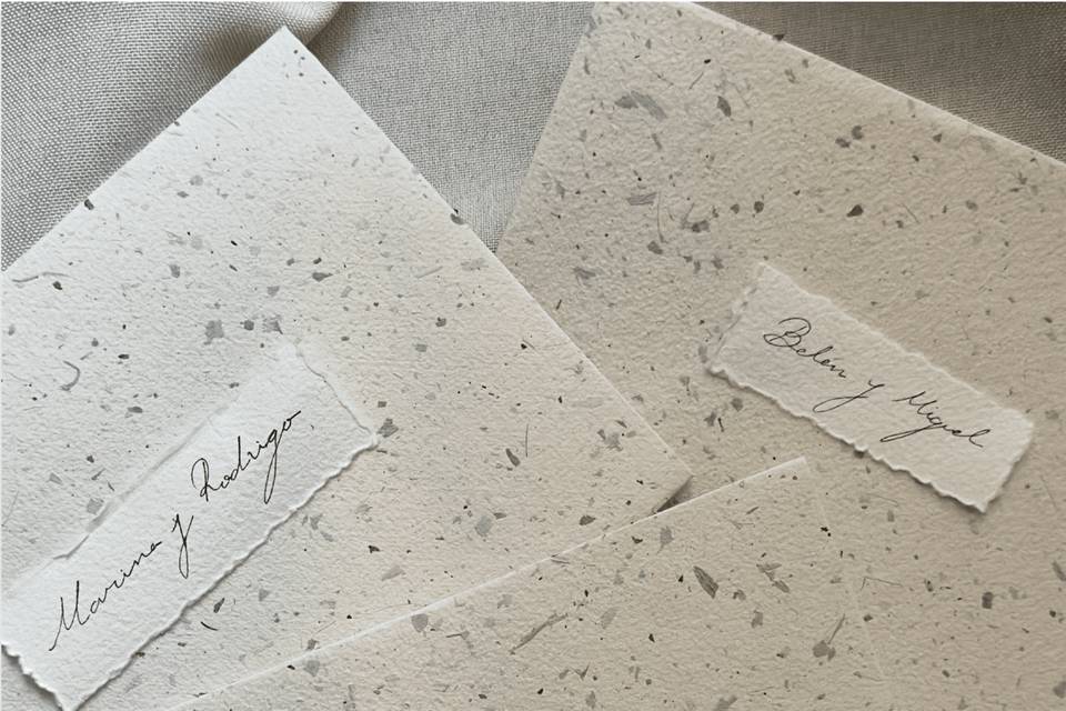 Sobre en papel artesanal