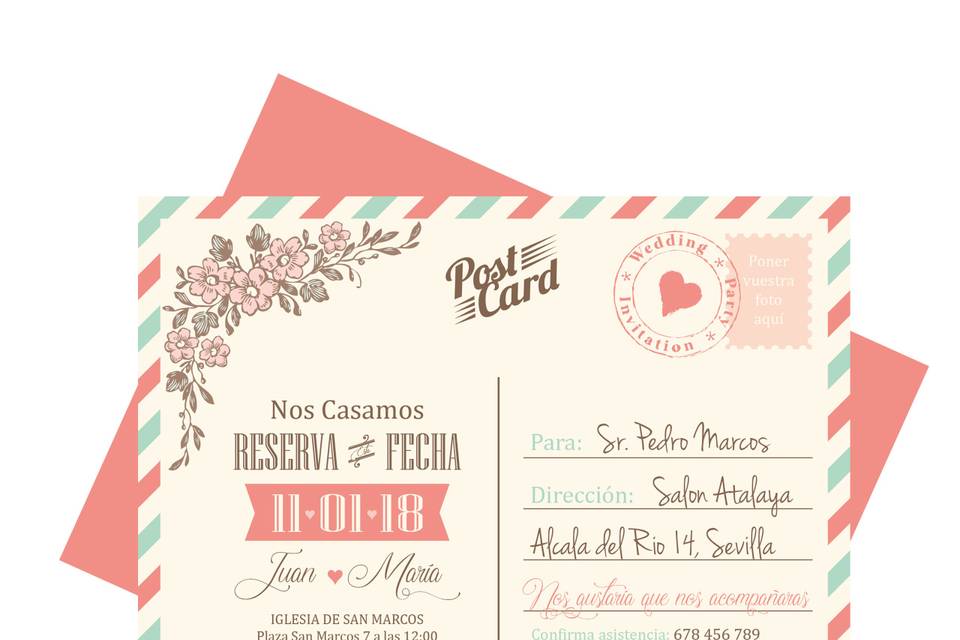 Invitación postal