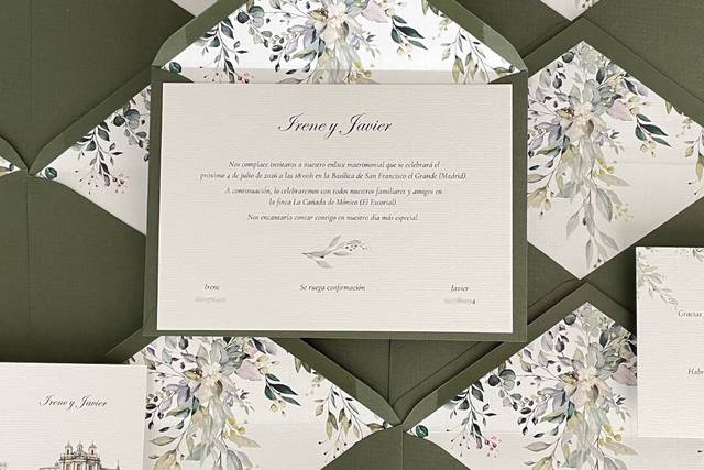 Invitaciones Irene y Javier