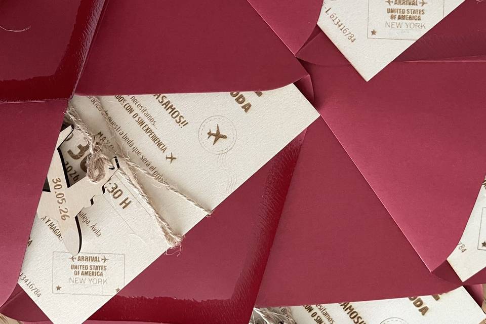 Invitaciones pasaportes