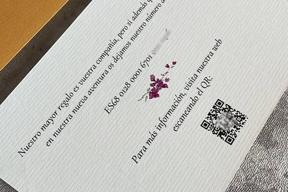 Info adicional floral