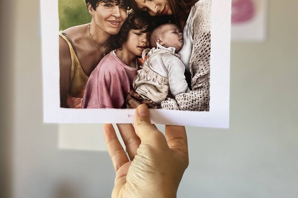 Retrato realista personalizado
