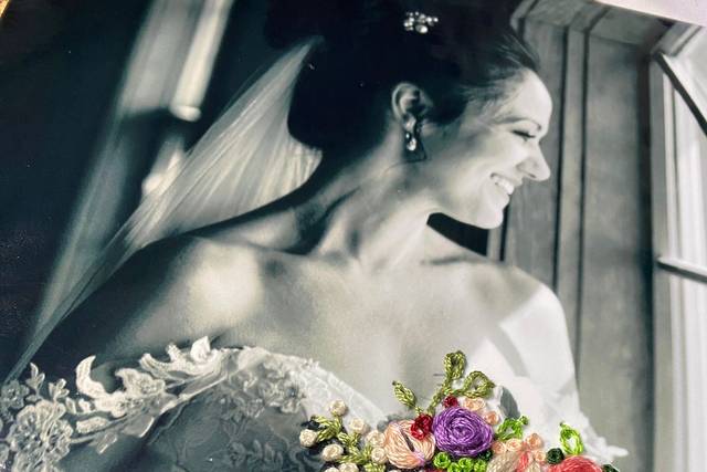 Fotografía bordada a mano