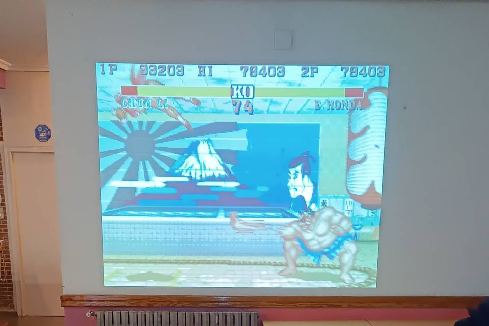 Pedestal arcade
