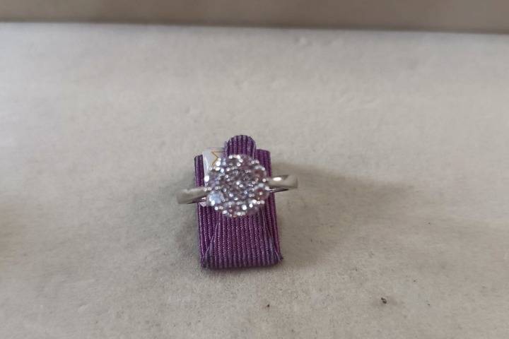 Anillo Diamantes Joyería Mikel