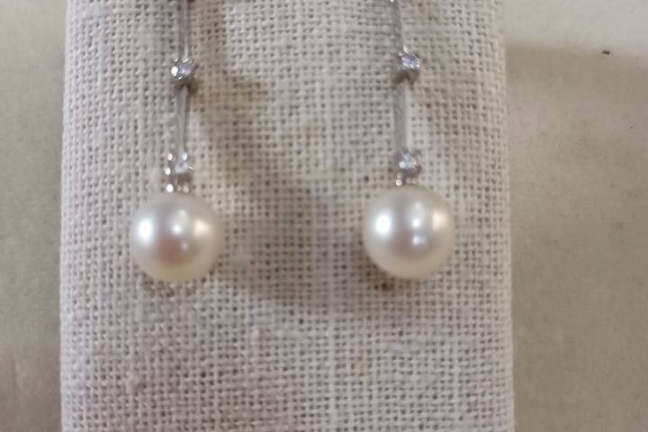 Pendientes Perla Novia Mikel