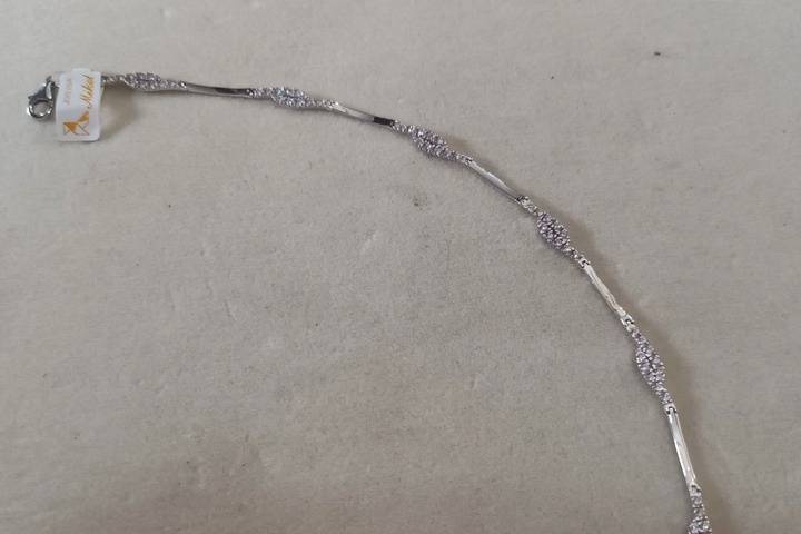 Pulsera Oro Blanco Mikel