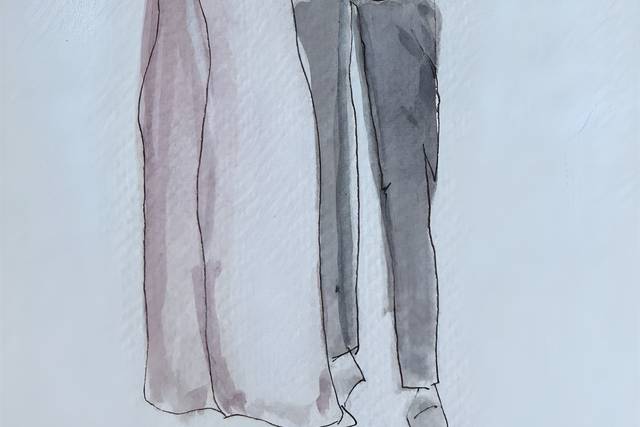 Pareja en Arte en vivo